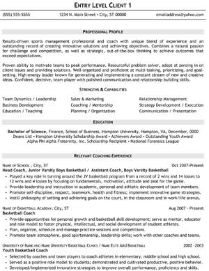 After - Entry Resume
