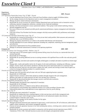 Before - Executive Resume